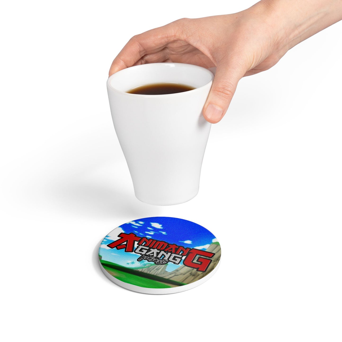 Animang Gang Podcast Coaster! Fun Drink Coaster Gift for Gamers, Housewarming Present, Home Decor, Collector's Item
