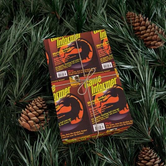 Game Informer 1993 Issue #12 "Mortal Kombat" Gift Wrapping Paper