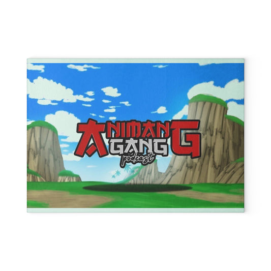 Animang Gang Glass Cutting Board! Kitchen Décor, Gift for Chefs, Anime Fans, Cooking Enthusiast, Unique Kitchen Gift