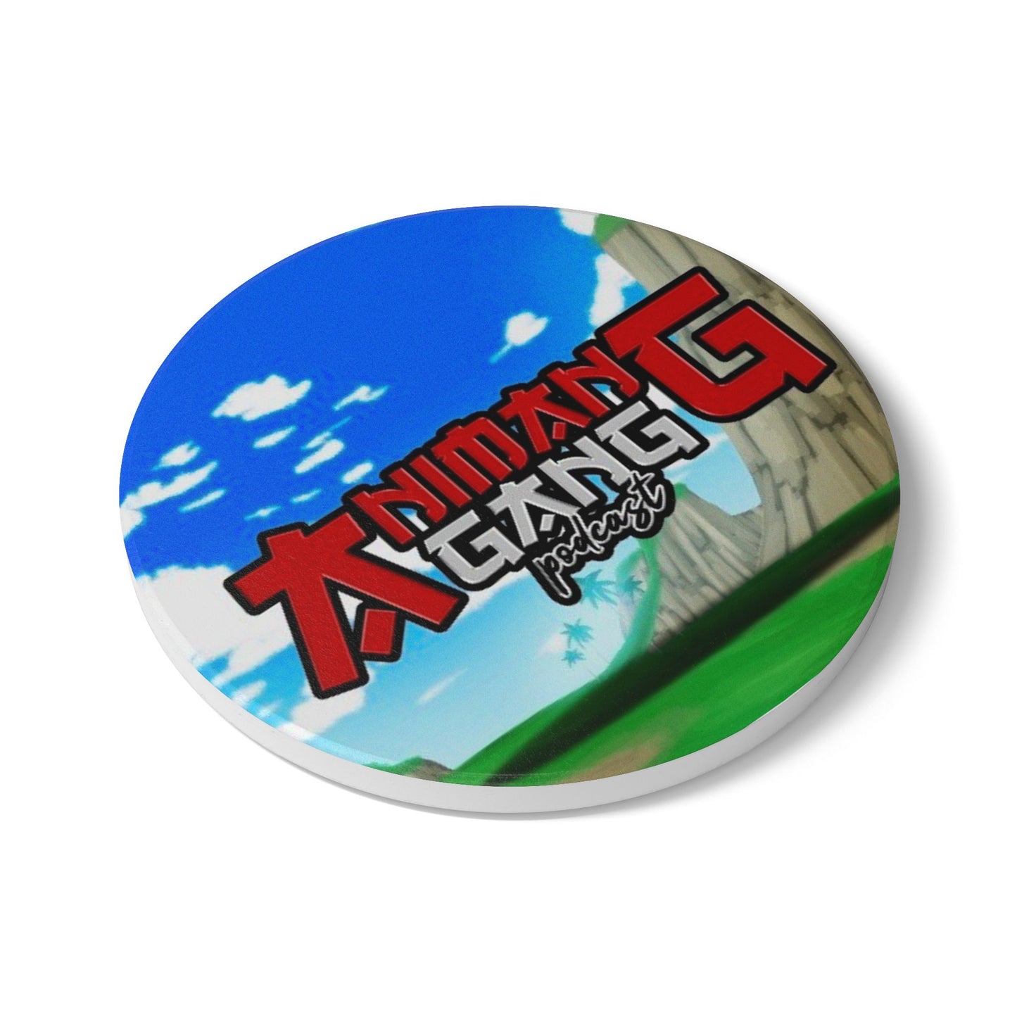 Animang Gang Podcast Coaster! Fun Drink Coaster Gift for Gamers, Housewarming Present, Home Decor, Collector's Item