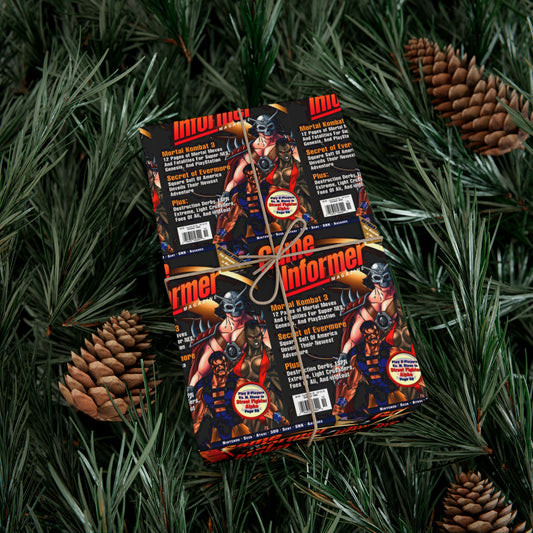 Game Informer 1995 Issue #30 "Mortal Kombat 3" Gift Wrapping Paper