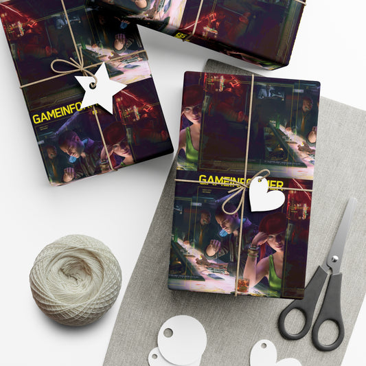 Game Informer 2020 Issue #327 "Cyberpunk" Gift Wrapping Paper Full