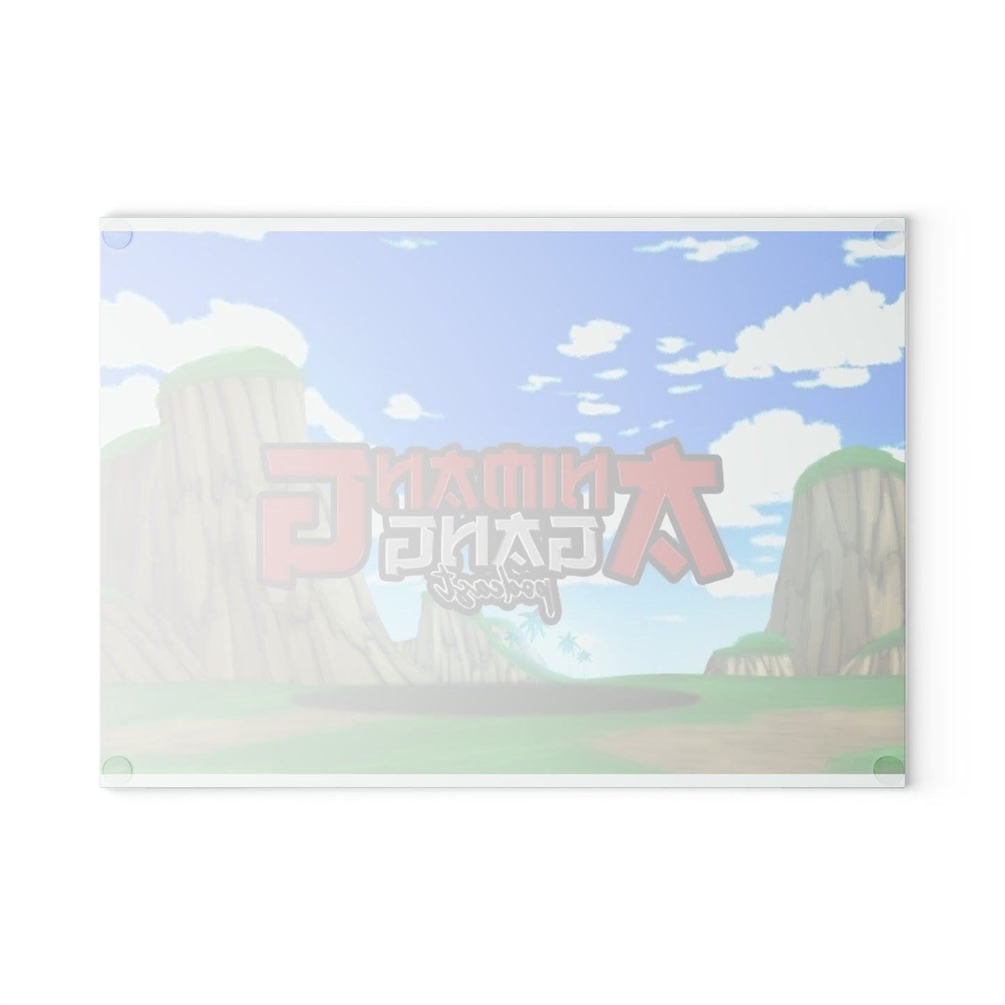 Animang Gang Glass Cutting Board! Kitchen Décor, Gift for Chefs, Anime Fans, Cooking Enthusiast, Unique Kitchen Gift