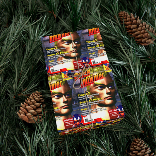 Game Informer 1996 Issue #38 "Tekken 2" Gift Wrapping Paper