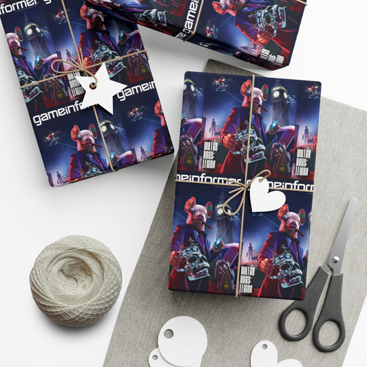 Game Informer 2020 Issue #328 "Watch Dogs" Gift Wrapping Paper