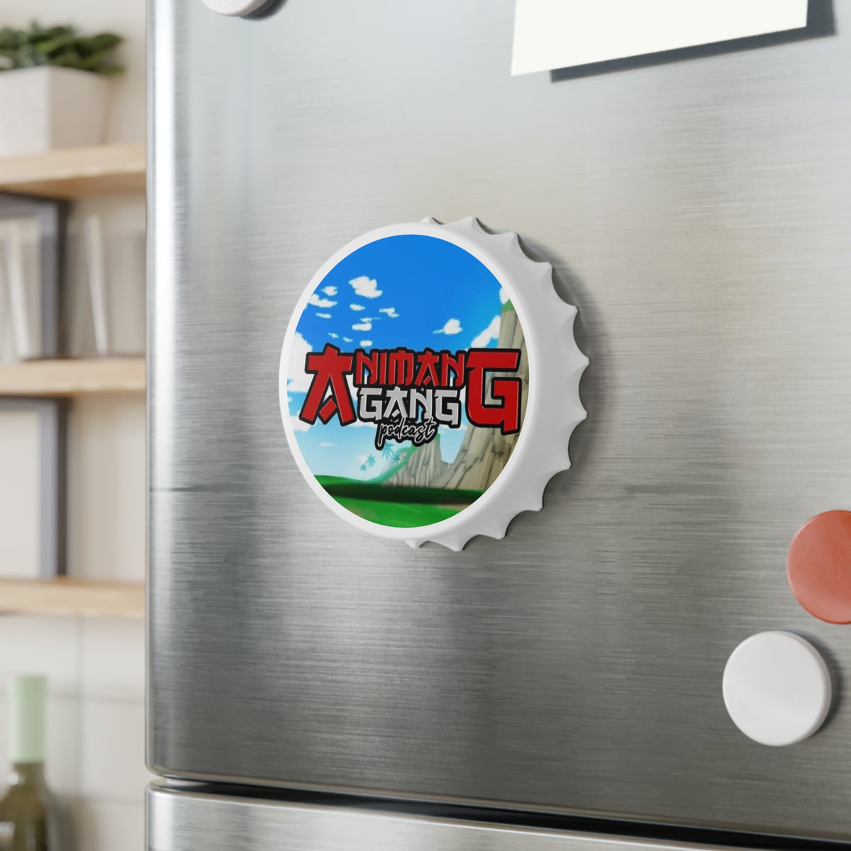 Animang Gang Bottle Opener! | Perfect Gift for Podcast Lovers, Unique Bar Tool, Fun Decor, Collectible Merchandise, Party Essential