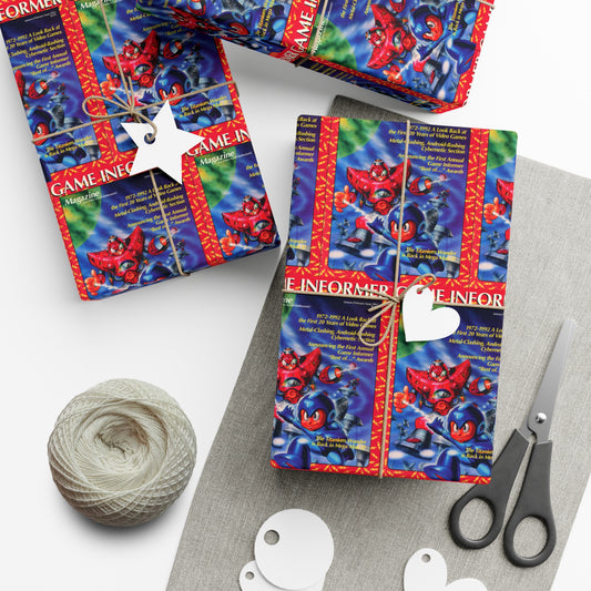Game Informer 1993 Issue #08 "Mega Man 5" Gift Wrapping Paper