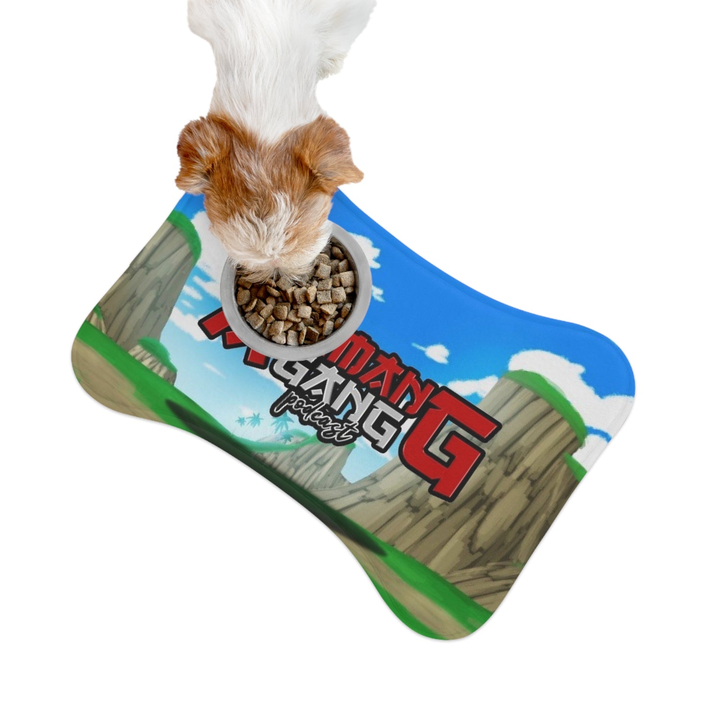 Animang Gang Pet Feeding Mat! | Full Size! Fun Feeding Station for Dogs and Cats | Customizable Pet Accessories, Home Decor, Unique Gifts