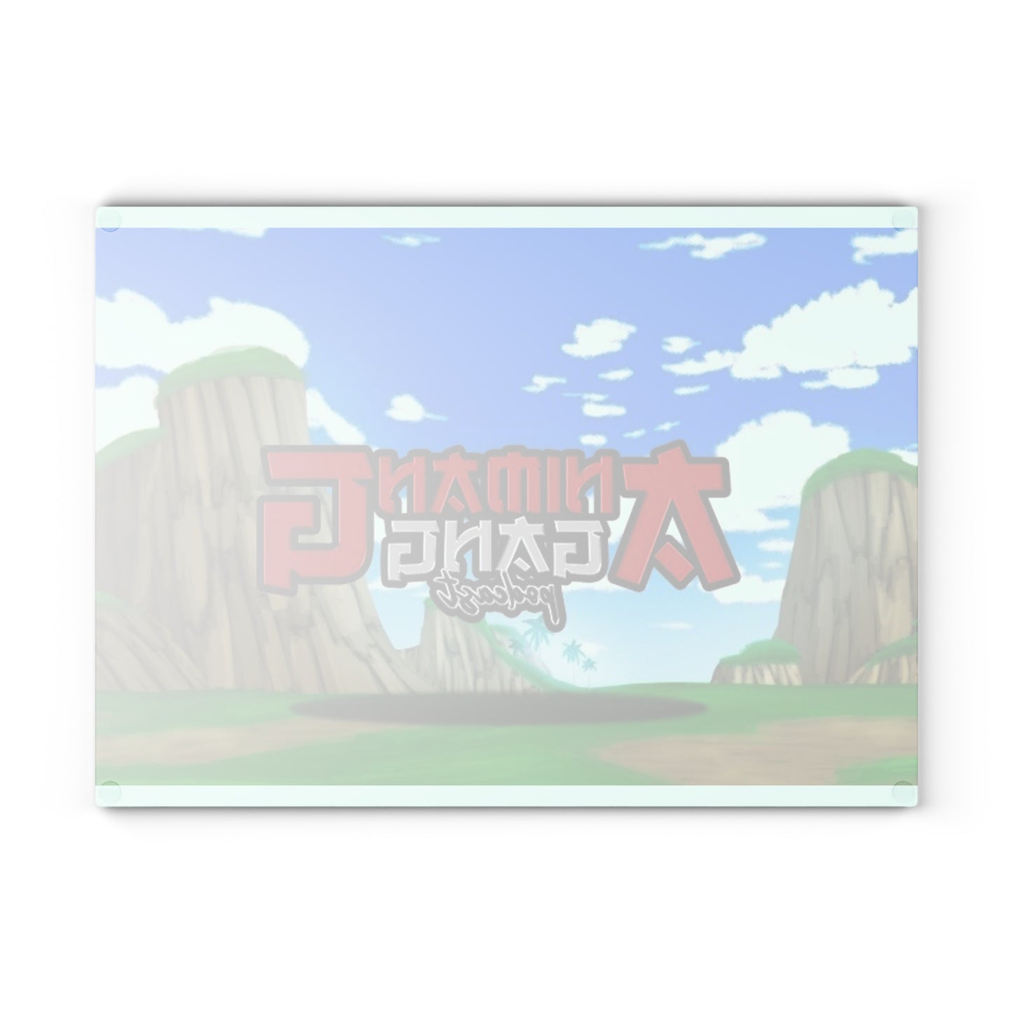 Animang Gang Glass Cutting Board! Kitchen Décor, Gift for Chefs, Anime Fans, Cooking Enthusiast, Unique Kitchen Gift