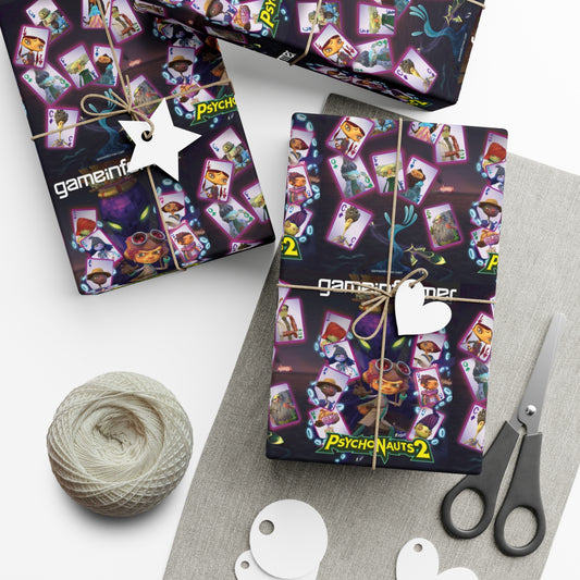 Game Informer 2021 Issue #336 "Psychonauts 2" Gift Wrapping Paper Full