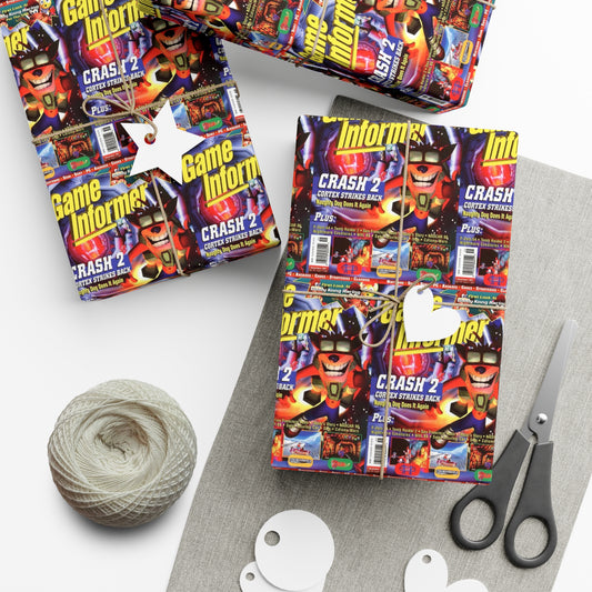 Game Informer 1997 Issue #55 "Crash 2" Gift Wrapping Paper