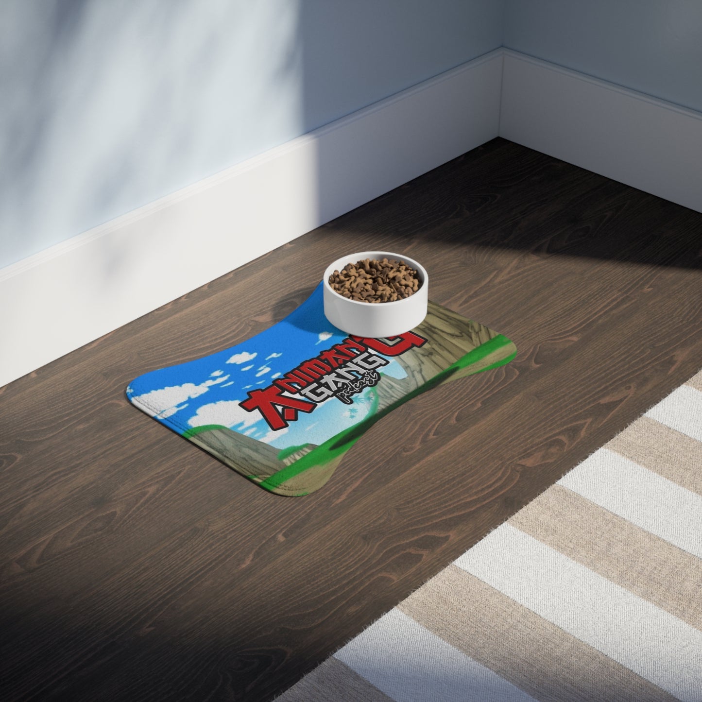 Animang Gang Pet Feeding Mat! | Full Size! Fun Feeding Station for Dogs and Cats | Customizable Pet Accessories, Home Decor, Unique Gifts
