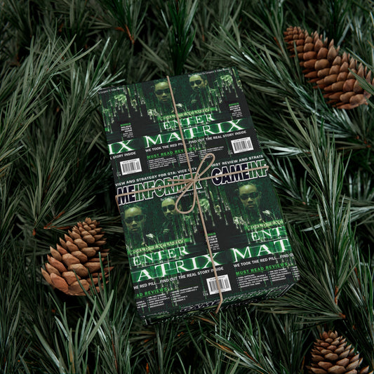 Game Informer 2002 Issue #116 "Matrix" Gift Wrapping Paper