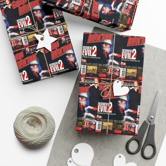 Game Informer 1998 Issue #57 "Resident Evil 2" Gift Wrapping Paper